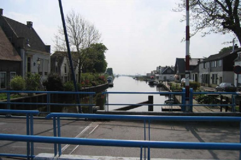 De Dubbele Wiericke gezien vanaf de brug van Driebruggen